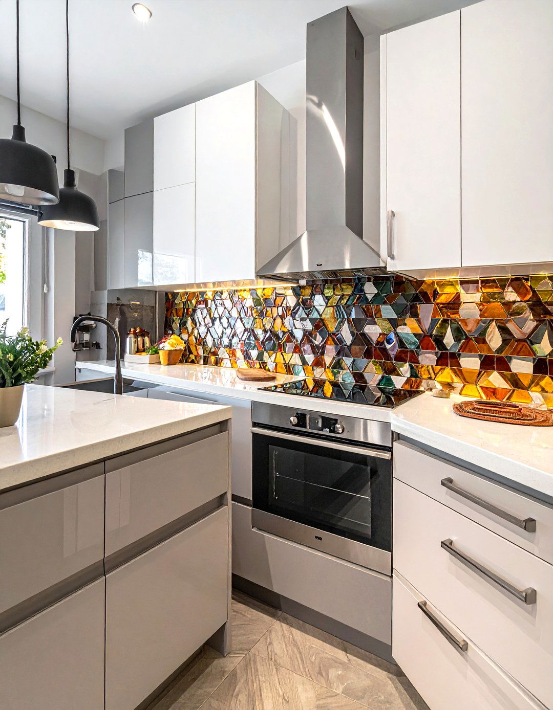 High gloss Spanish tile - 30 Spanish tile kitchen backsplash ideas