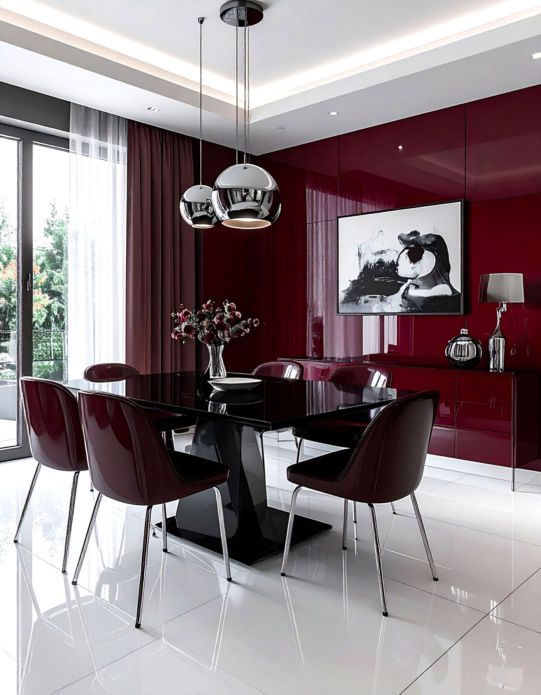 High gloss dining room - 30 luxurious dining room ideas