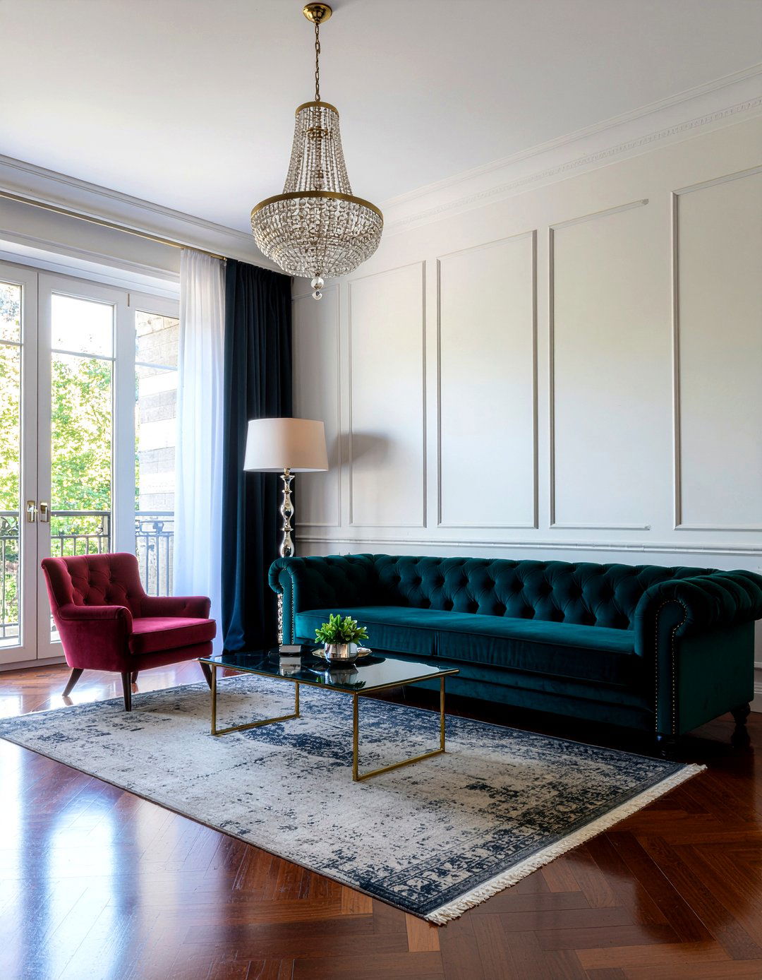 High gloss painted beadboard - 30 living room beadboard ideas