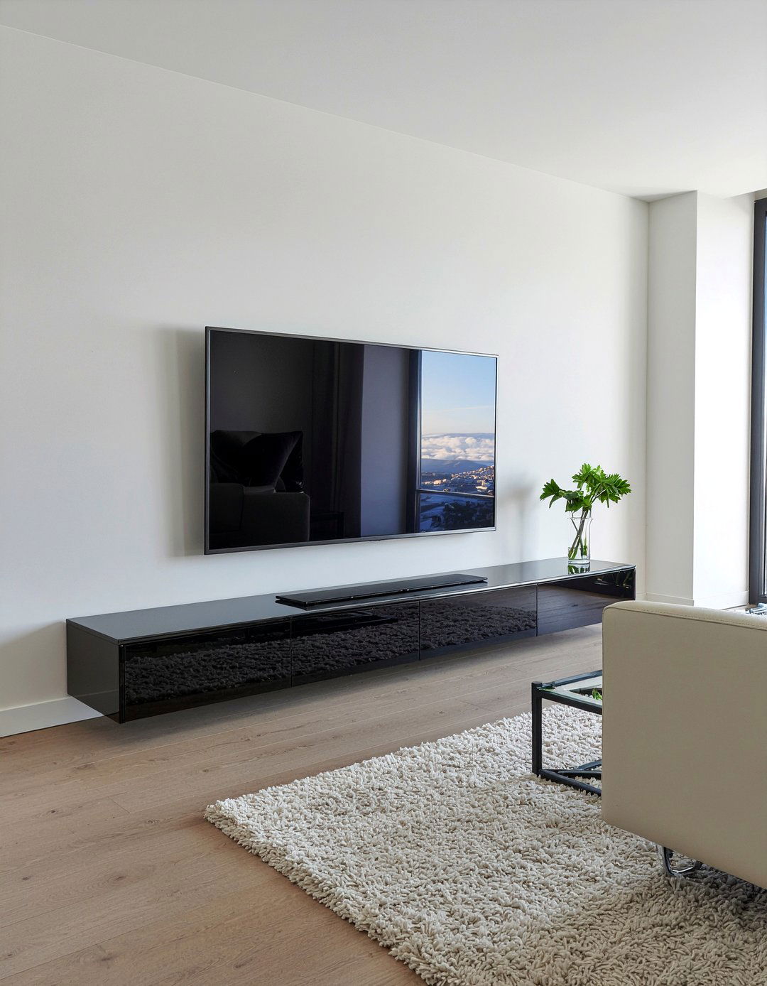 High gloss tv cabinet - 30 living room tv stand ideas