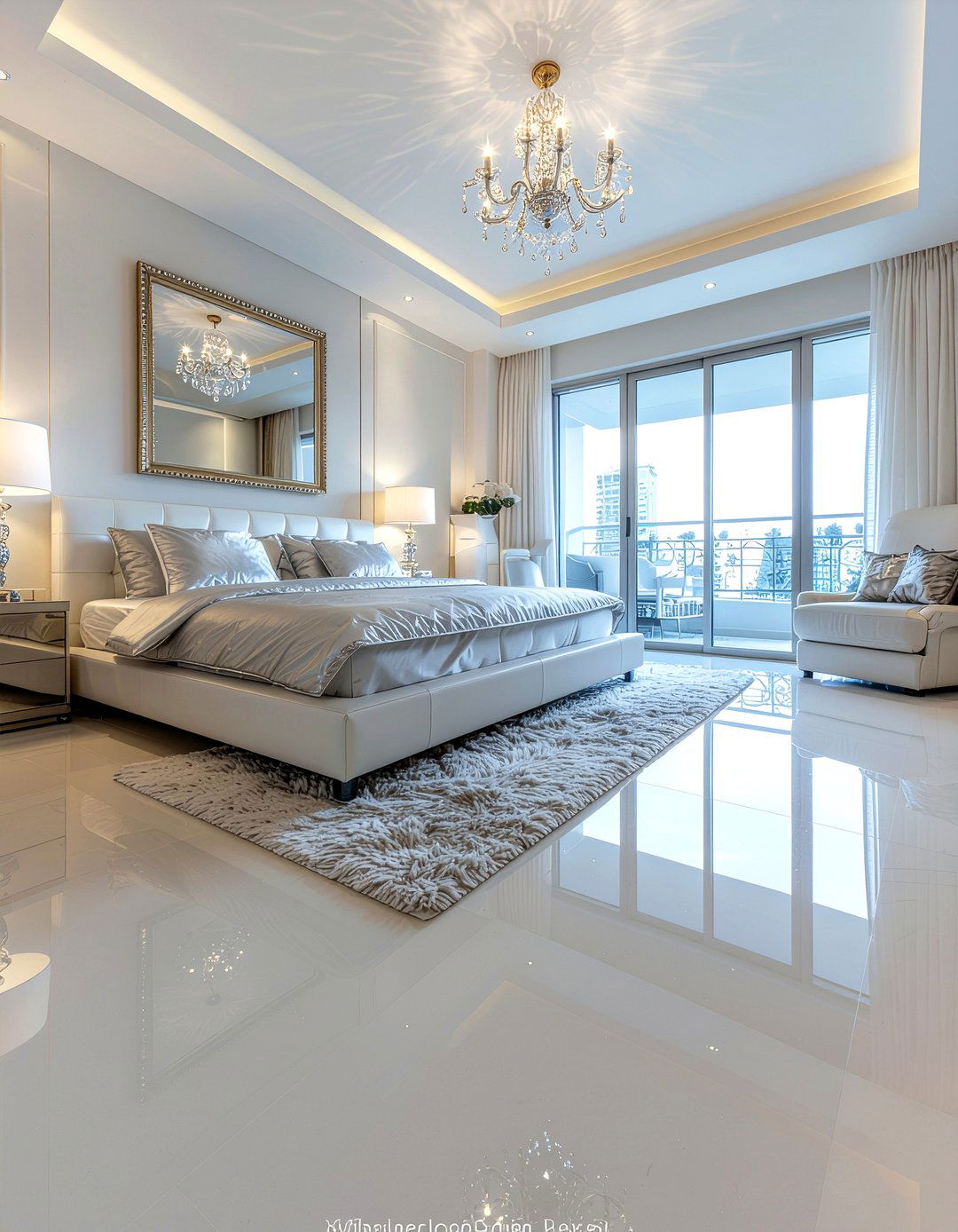 High gloss vinyl flooring - 30 bedroom vinyl flooring ideas