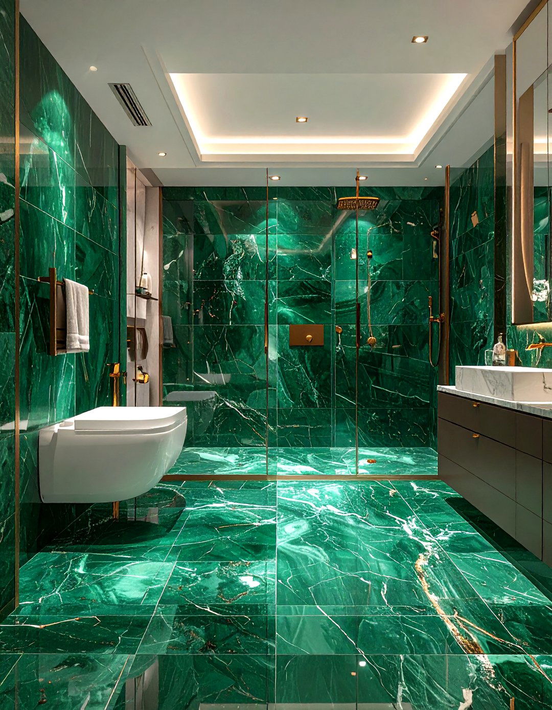 High gloss zellige tile - 30 zellige tile bathroom ideas