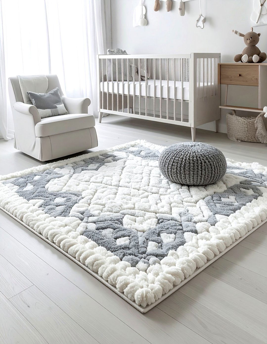 High pile Moroccan nursery - 30 Moroccan rug ideas