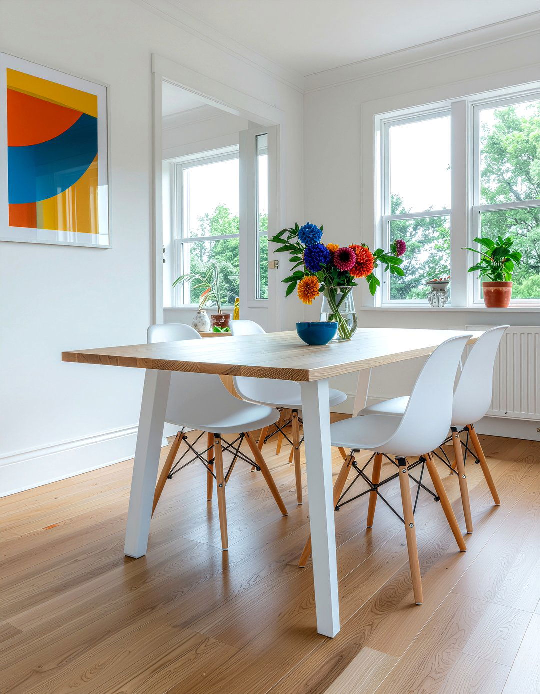 High pressure laminate table - 30 durable dining room ideas