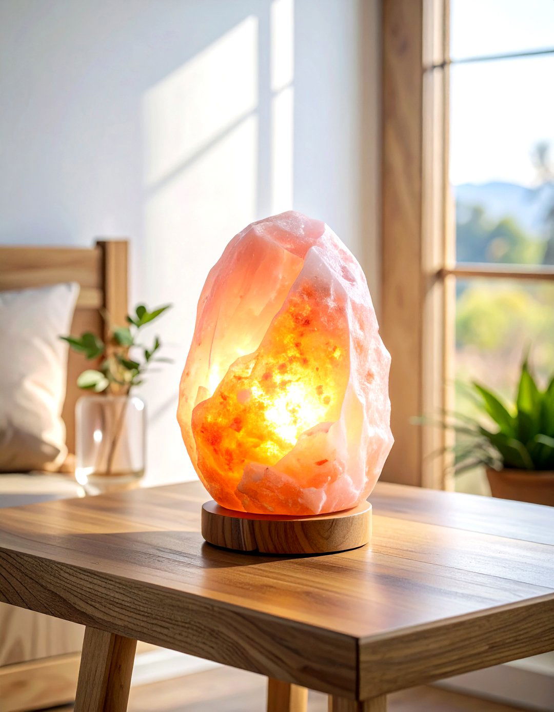 Himalayan Salt Lamp - 30 wellness decor ideas
