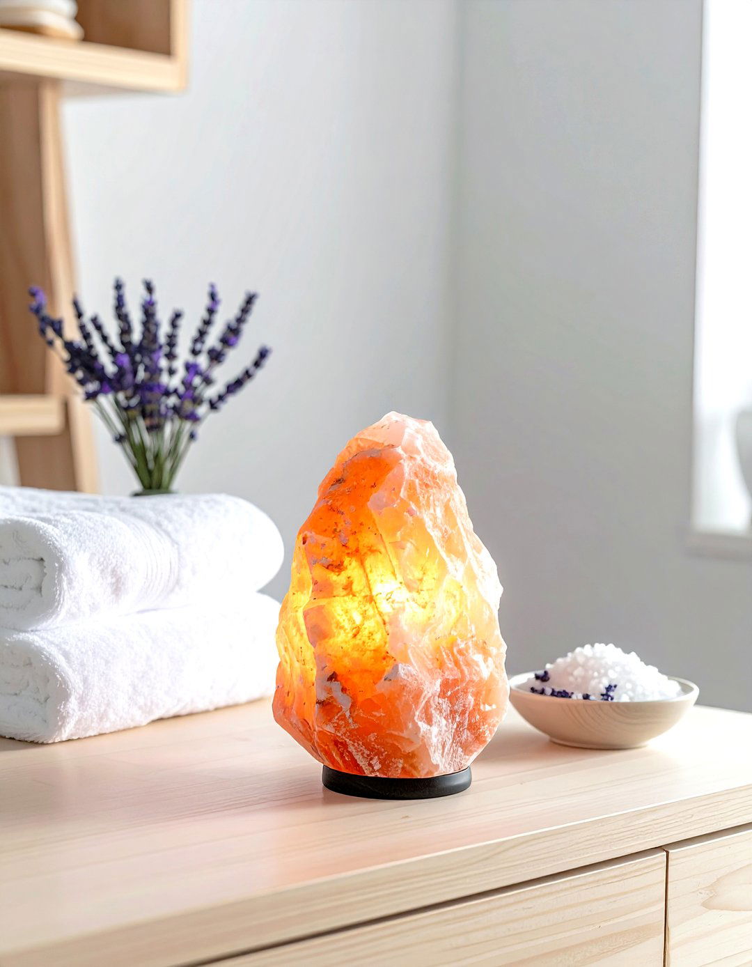Himalayan Salt Lamp - 30 accent lamp ideas