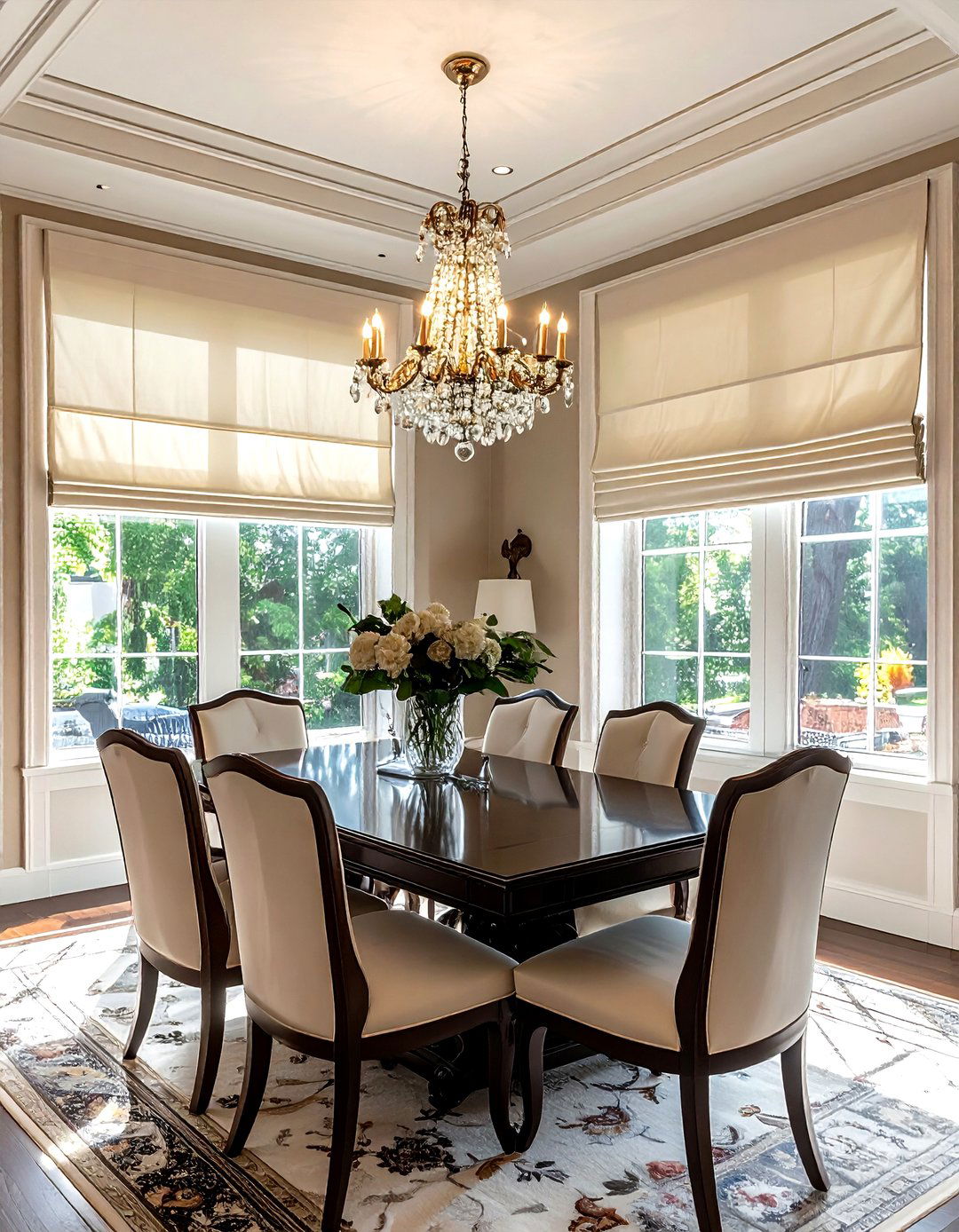 Hobbled roman shade - 30 roman shade ideas