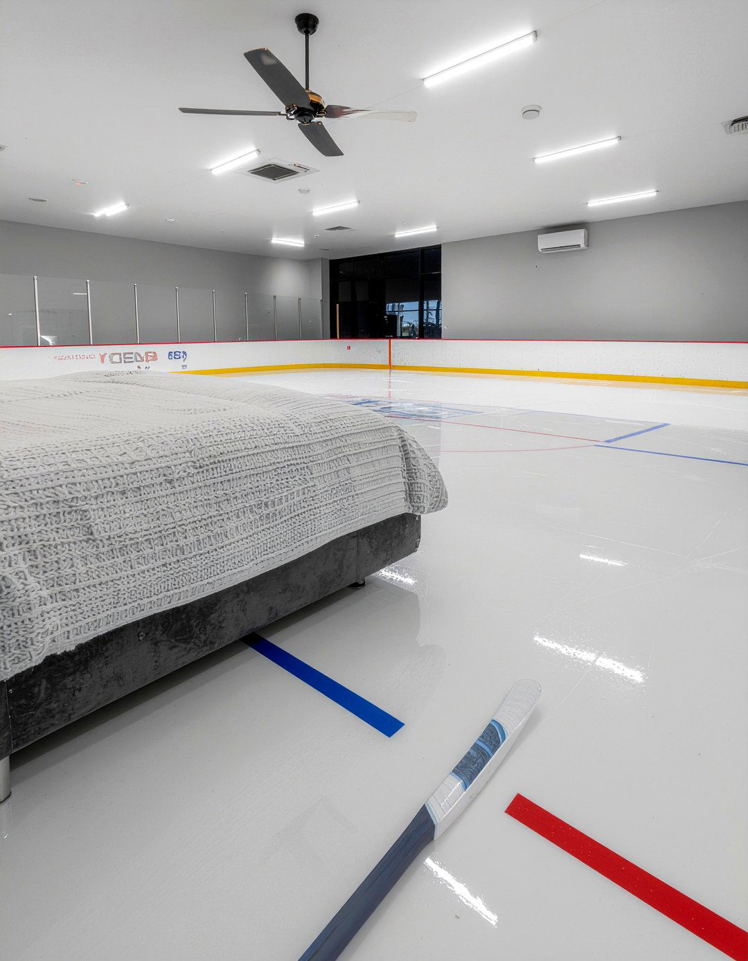Hockey Rink Bedroom - 30 sports themed bedroom ideas