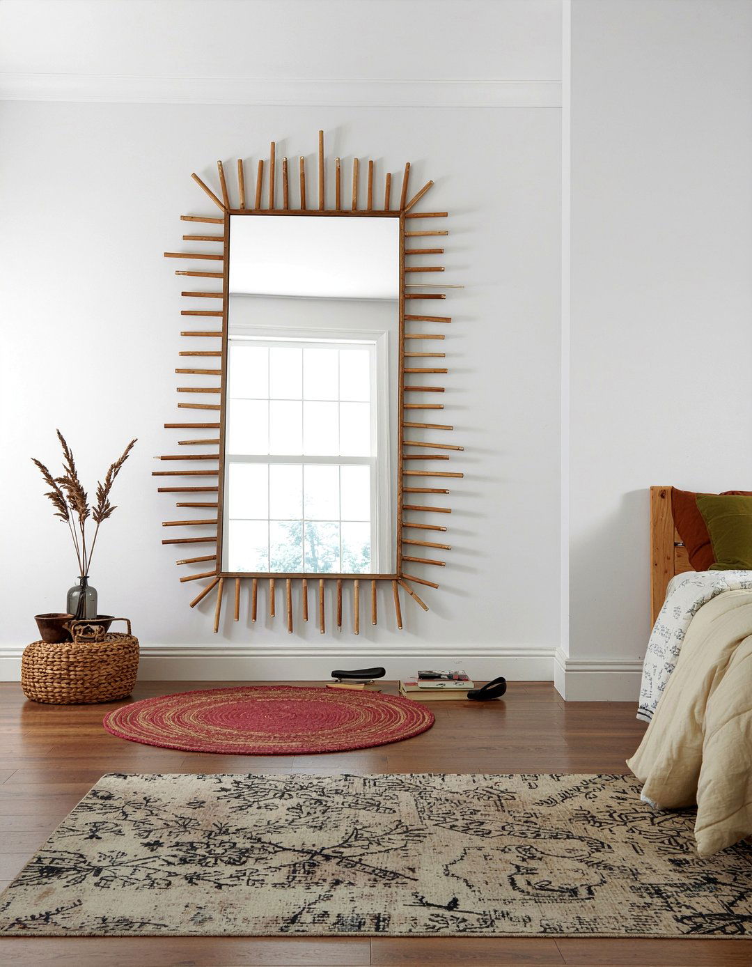 Hockey stick mirror frame - 30 hockey bedroom ideas