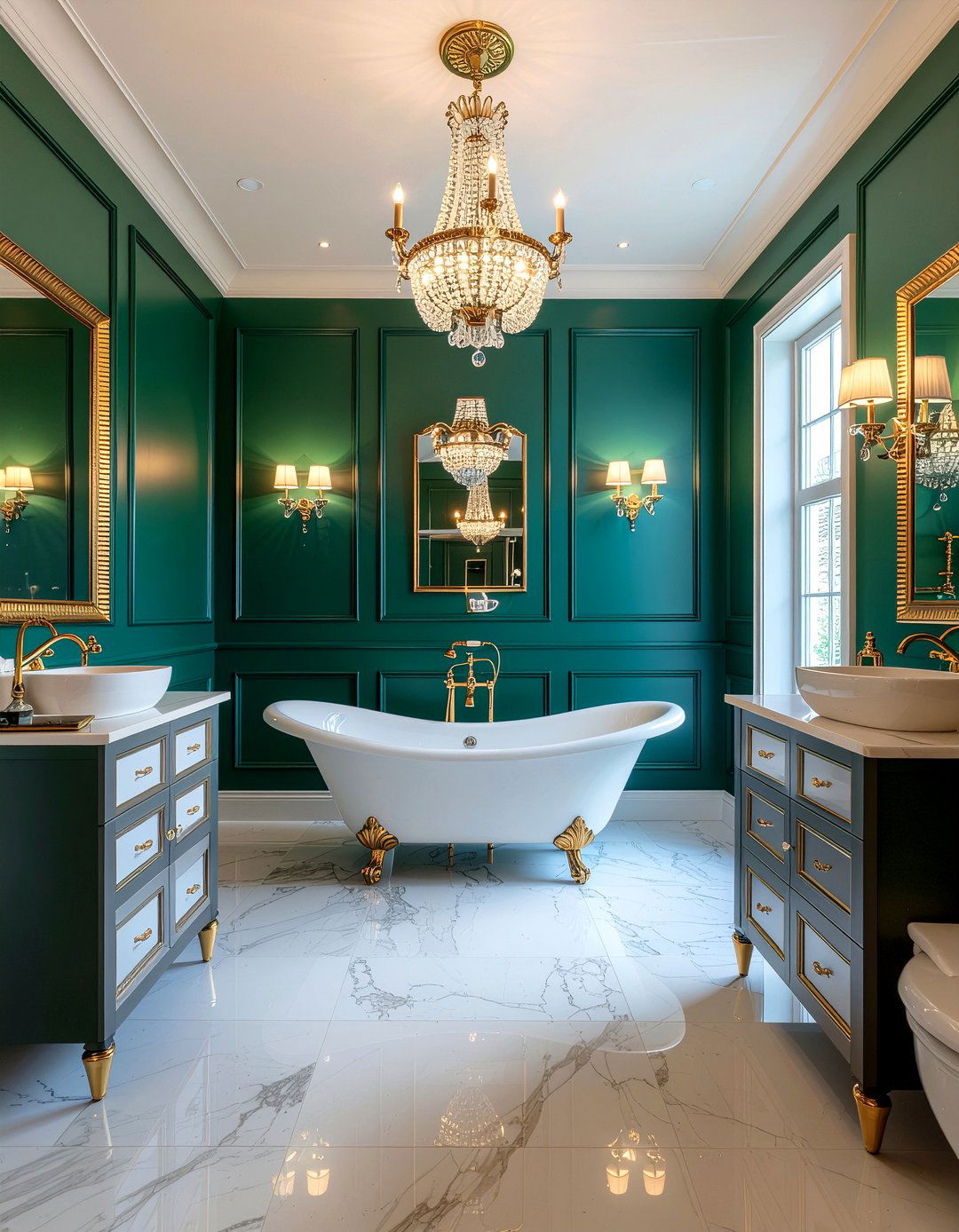 Hollywood Regency Bathroom - 30 bathroom design history ideas
