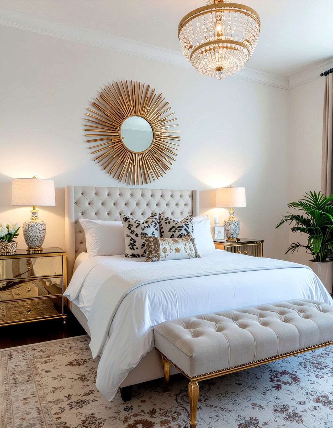 Hollywood Regency Bedroom - 30 retro bedroom ideas