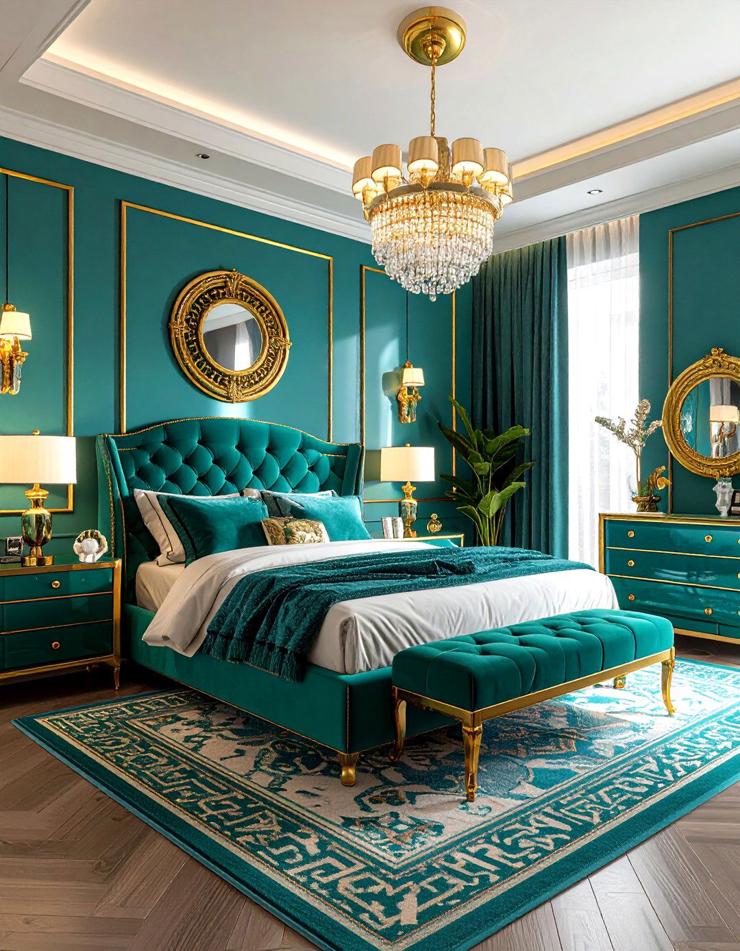 Hollywood Regency Bedroom - 30 luxury bedroom ideas