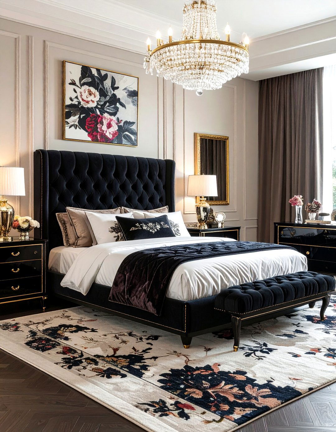 Hollywood Regency Bedroom - 30 mansion bedroom ideas