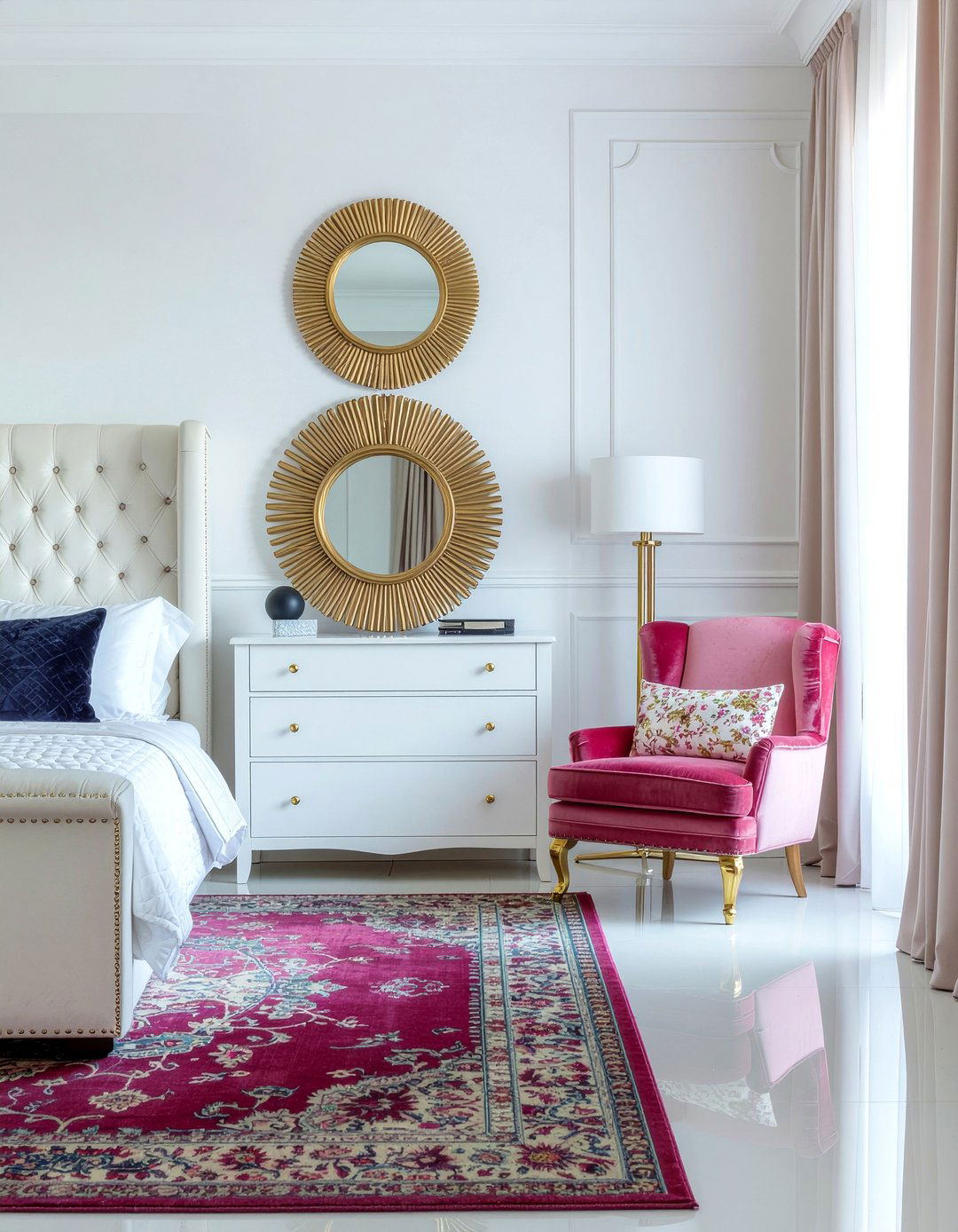 Hollywood Regency Bedroom - 30 modern glam bedroom ideas