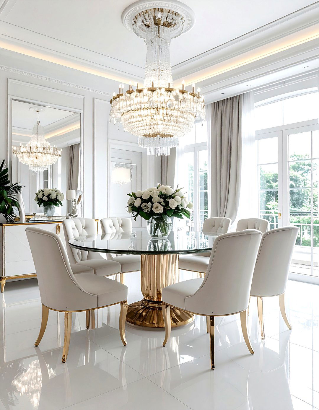Hollywood Regency Dining Room - 30 dining room dimmer ideas