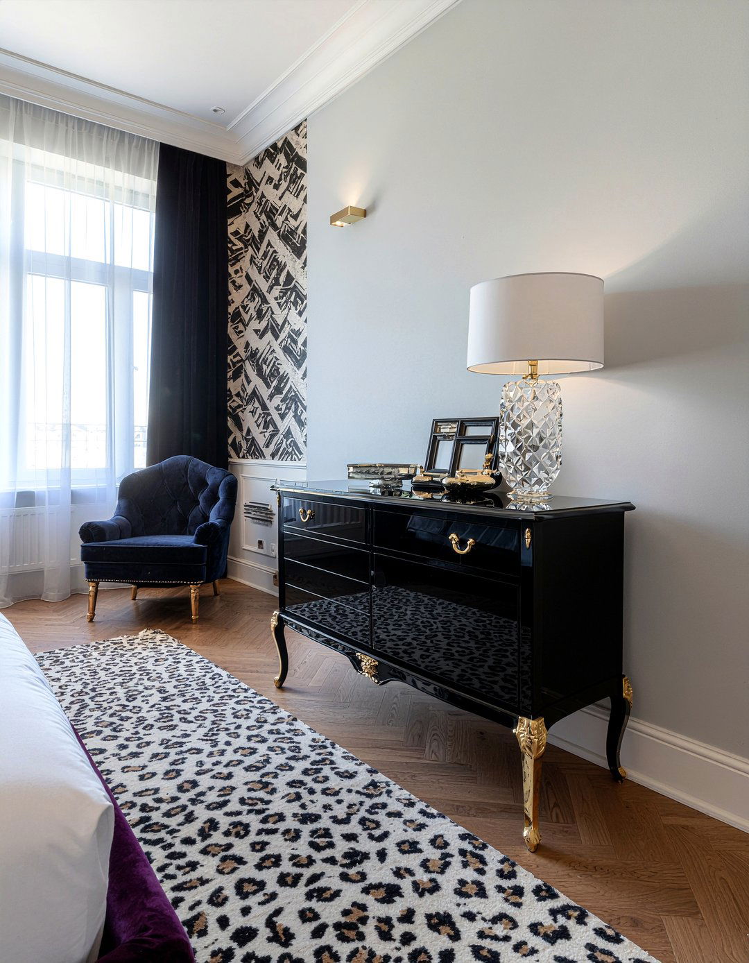 Hollywood Regency Dresser - 30 bedroom mirrored dressers