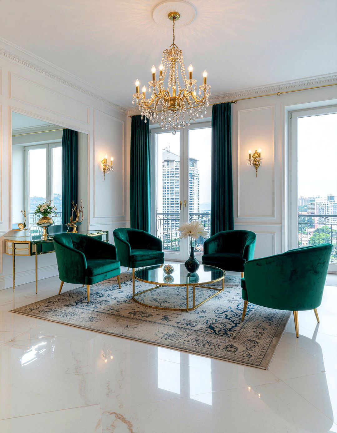 Hollywood Regency Living Room - 30 custom living room ideas