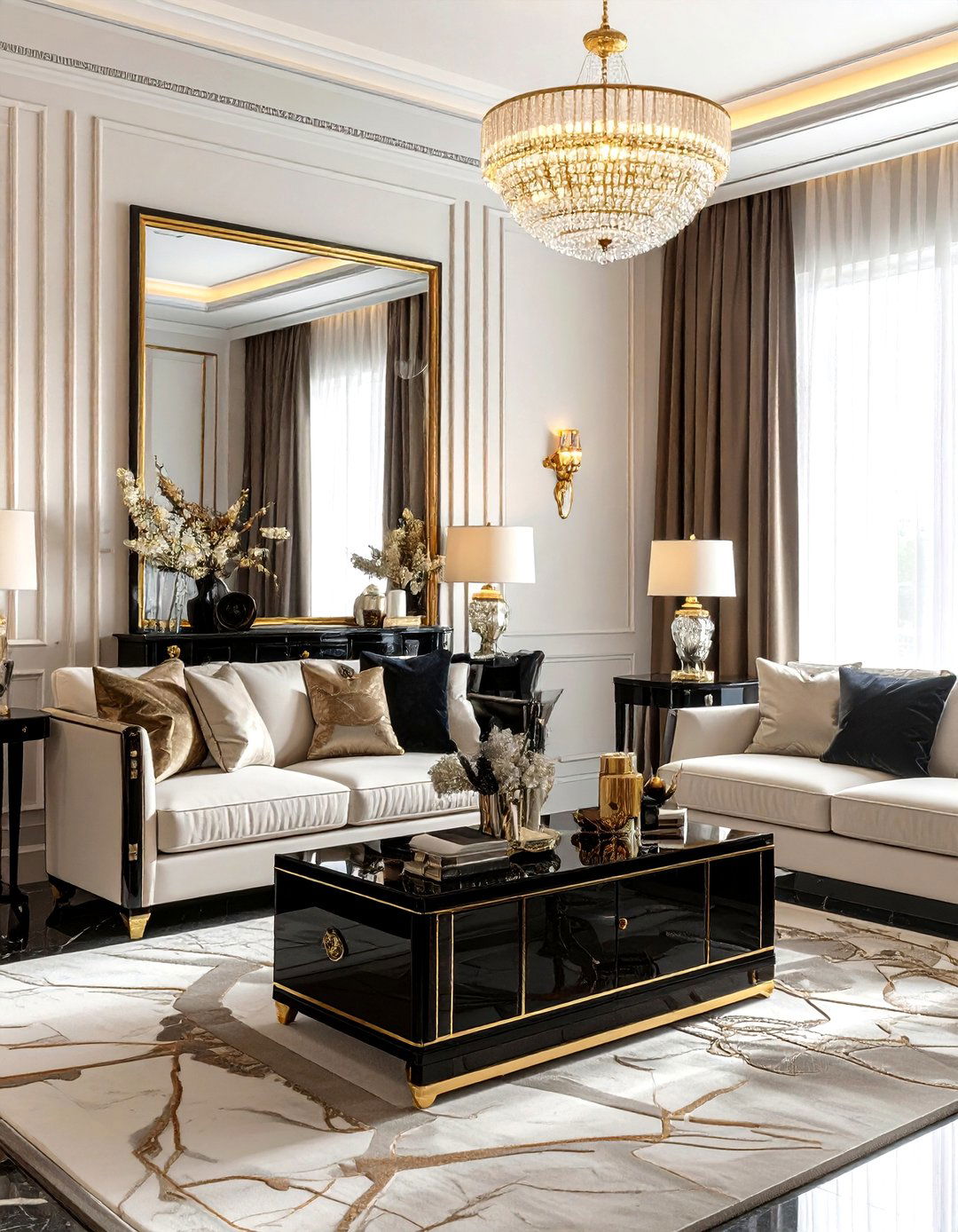 Hollywood Regency Living Room - 30 living room themes