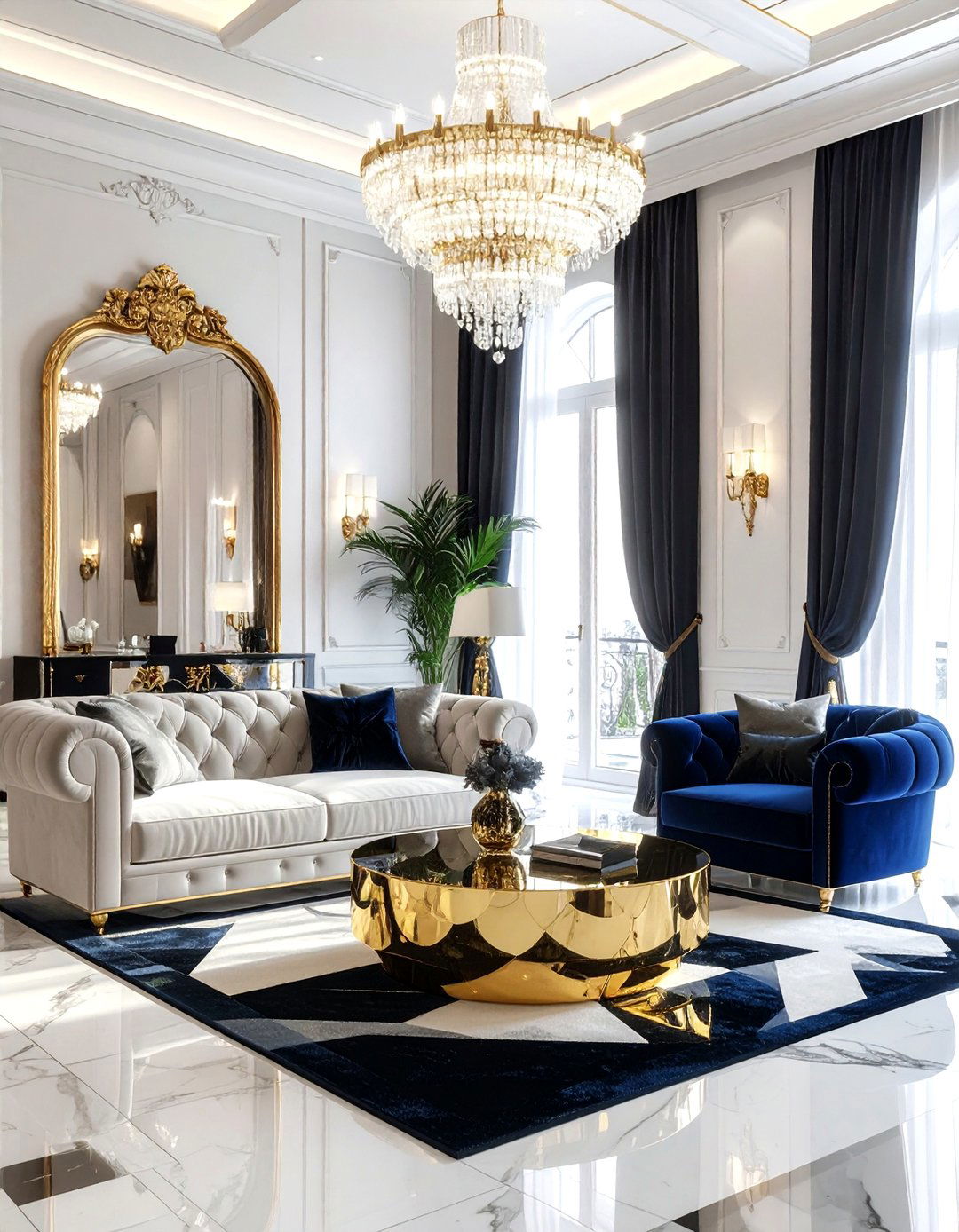 Hollywood Regency Lounge - 30 uncomplicated decor ideas