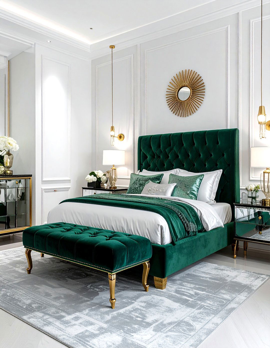 Hollywood regency bedroom - 30 period home bedroom ideas