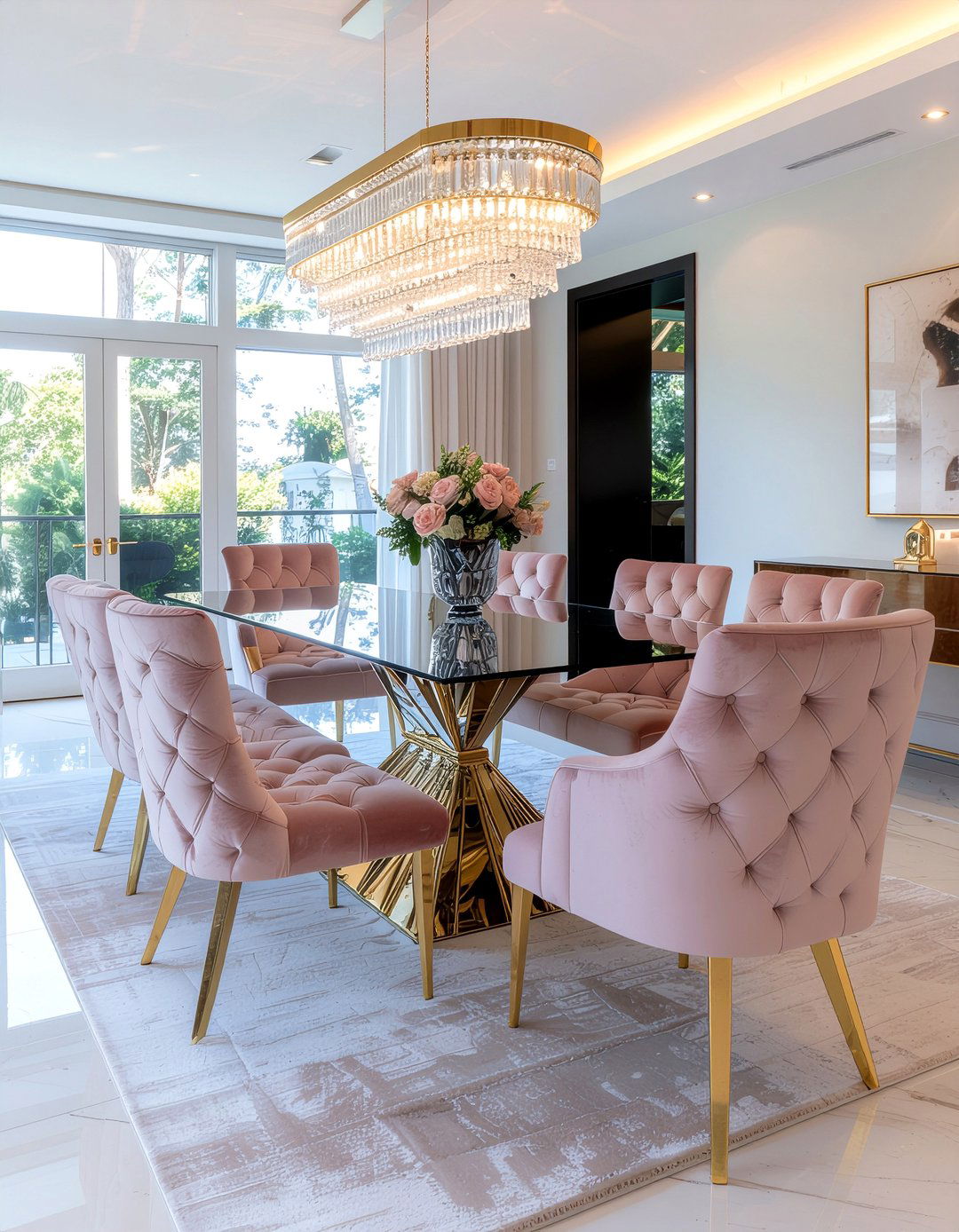 Hollywood regency modern dining room - 30 dining room style mixing ideas