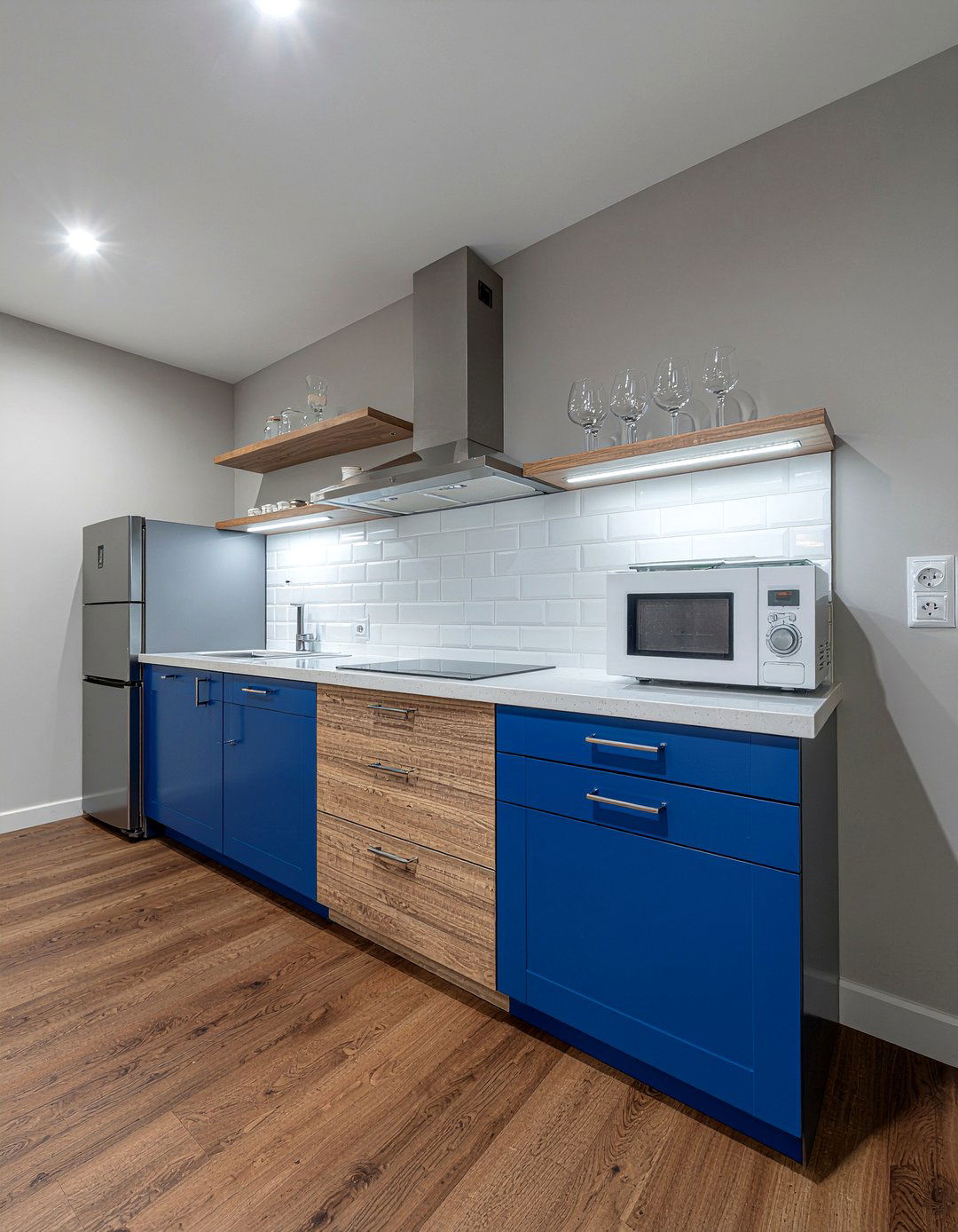 Home Bar Microwave - 30 built-in microwave kitchen ideas