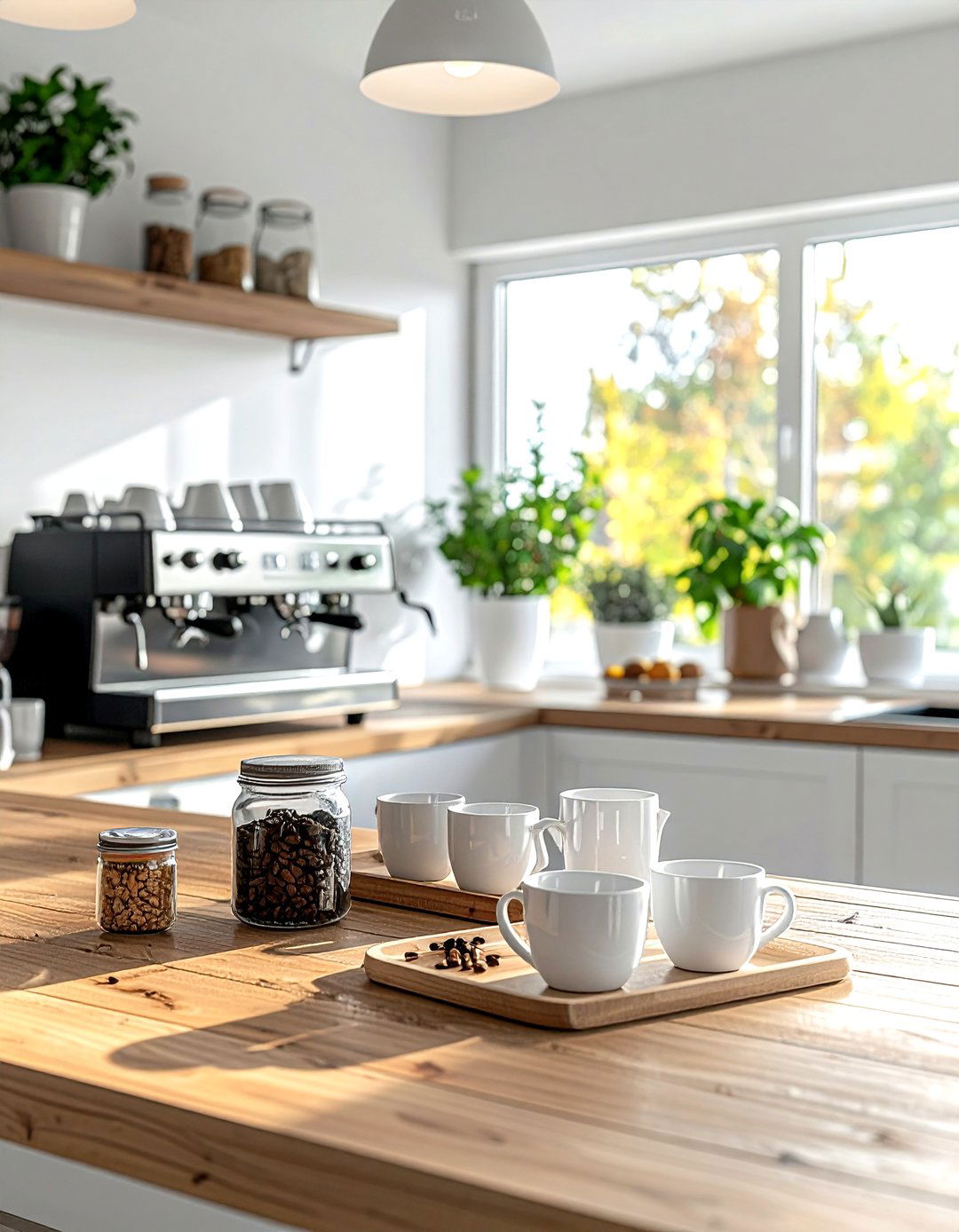 Home Coffee Bar - 30 cheap kitchen ideas