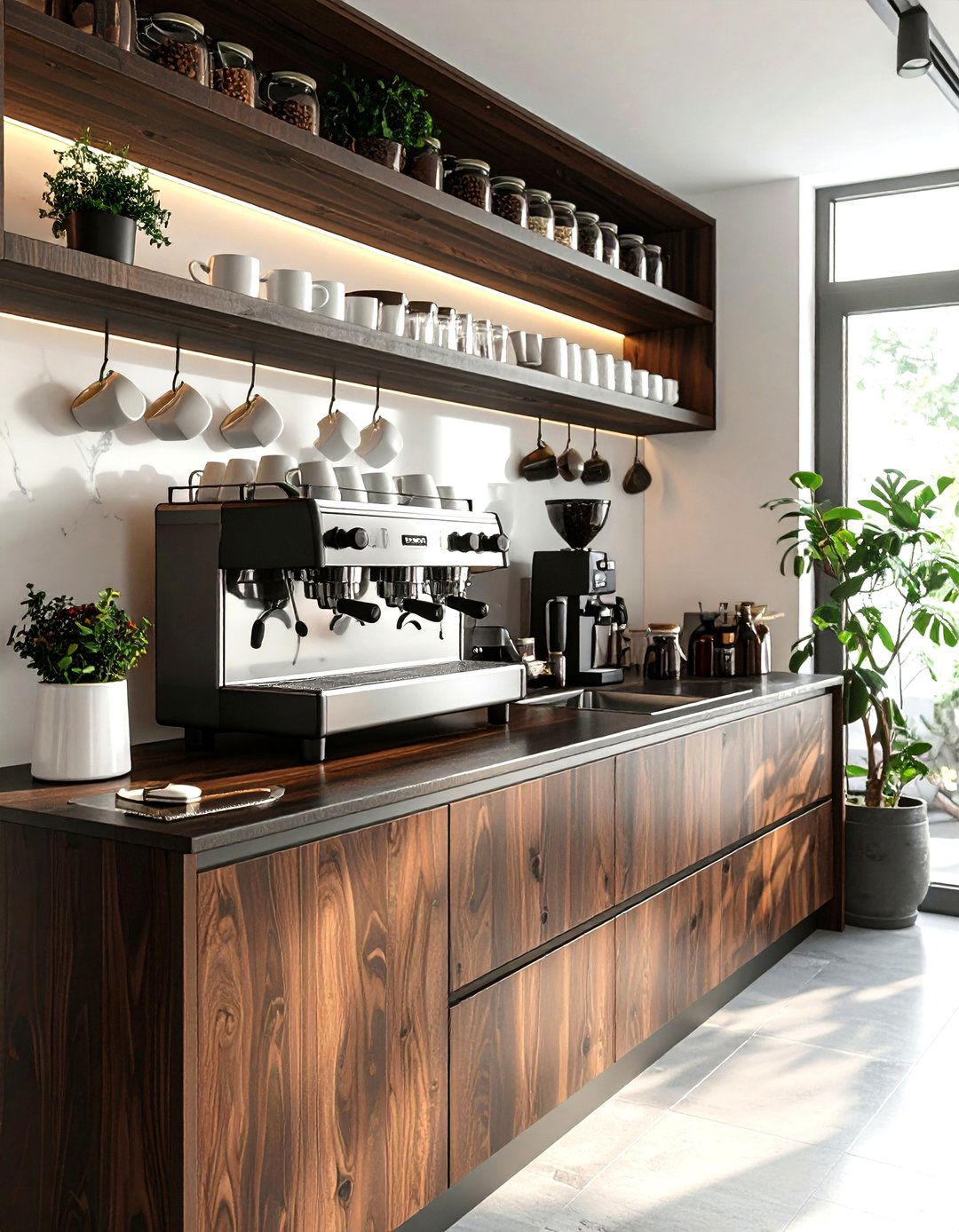 Home Coffee Station - 30 kitchen workflow ideas