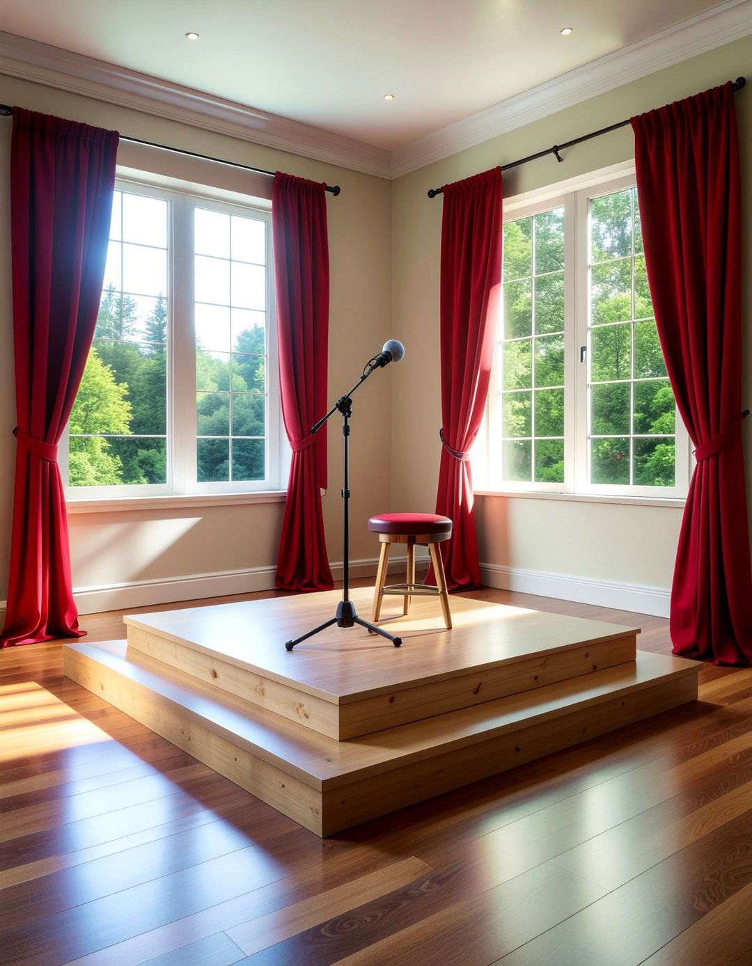 Home Concert Stage - 30 music themed living room ideas