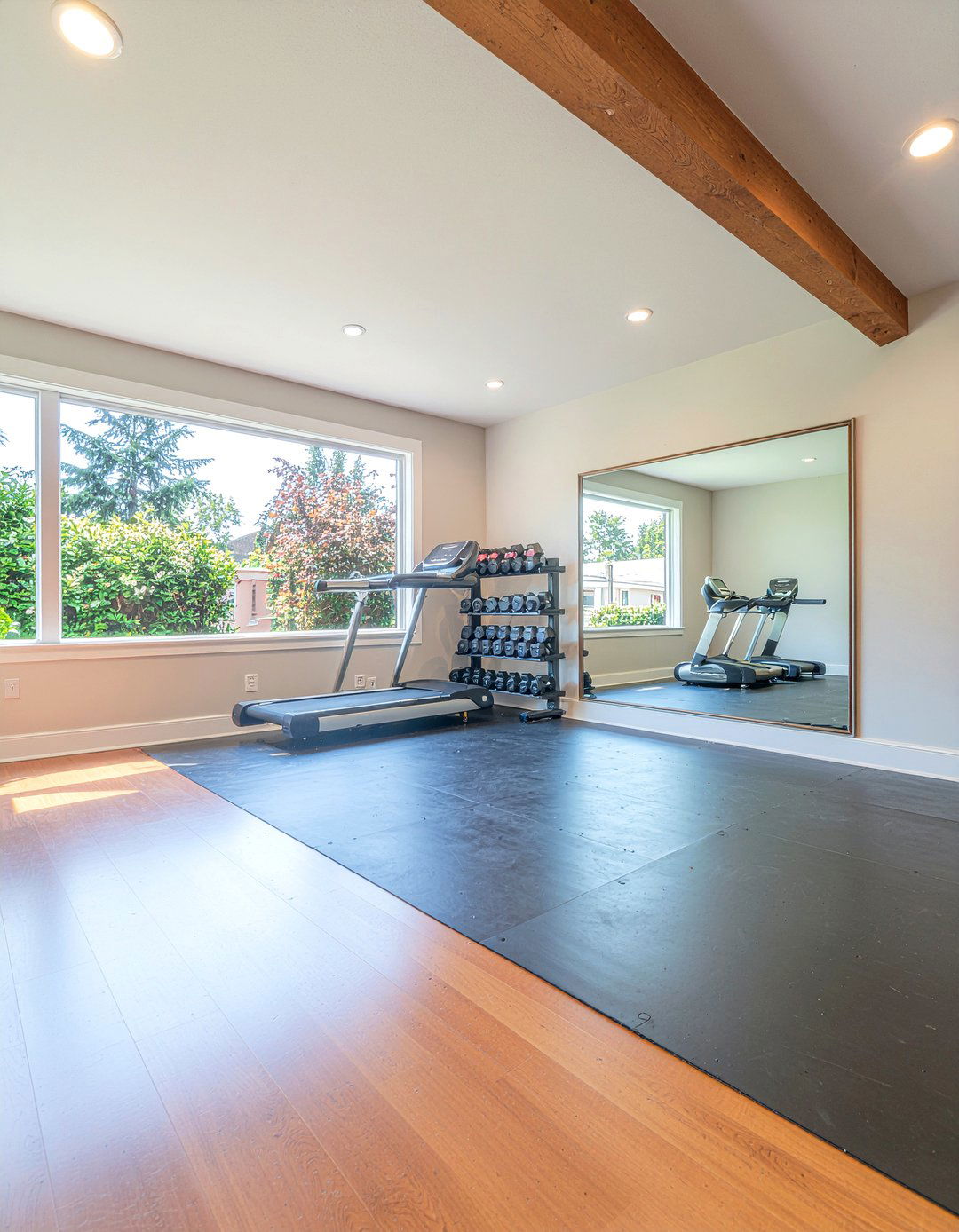 Home Gym - 30 repurposed dining room ideas