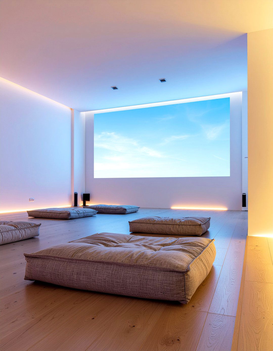 Home Theater Projector Setup - 30 living room entertaining ideas