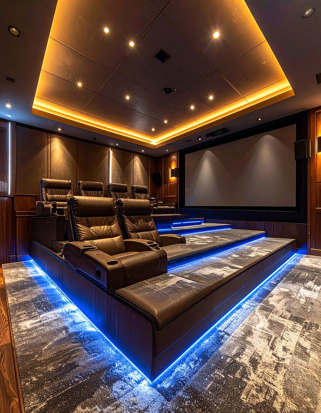 Home Theater Riser Platform - 30 living room home theater ideas