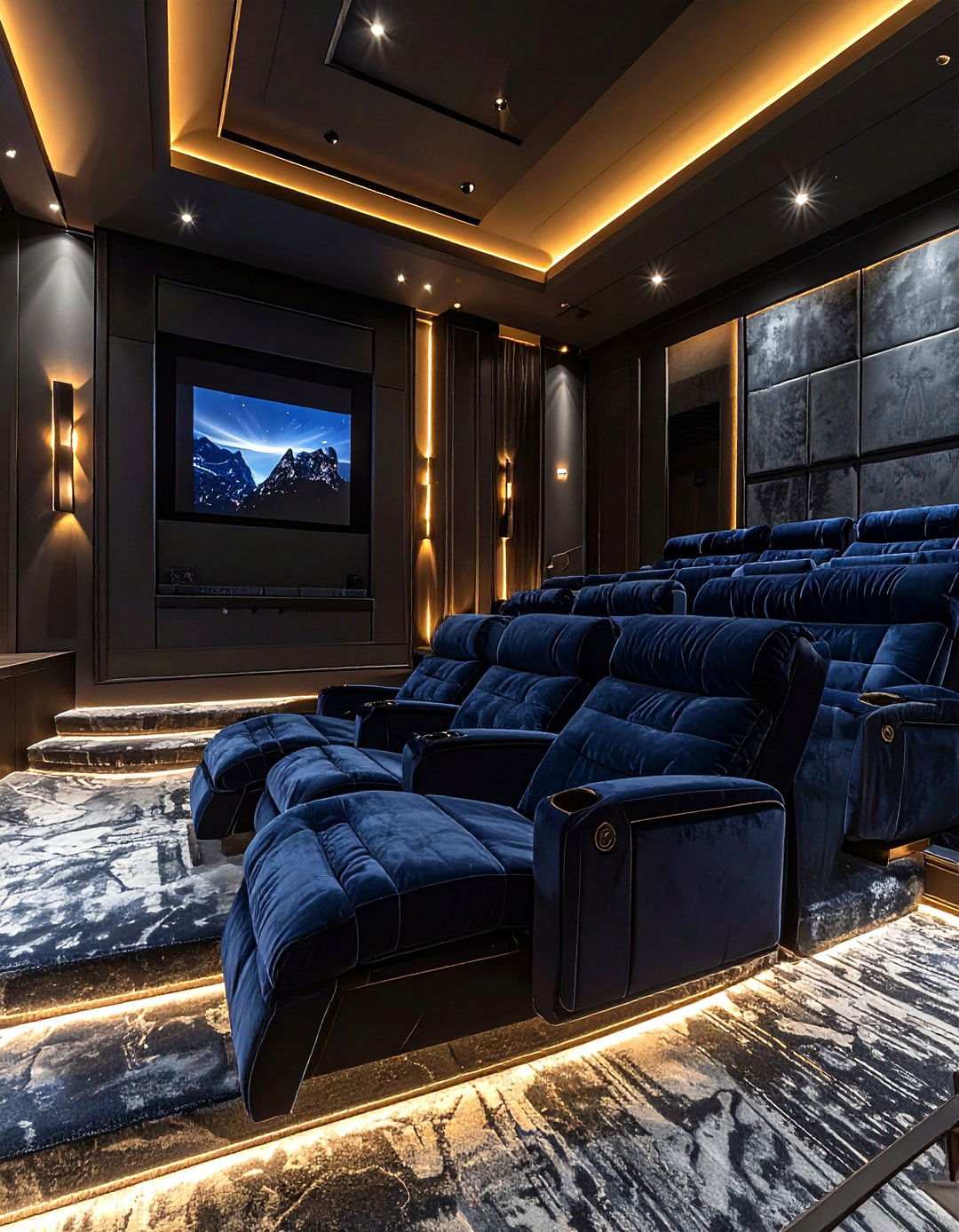 Home Theater Room - 30 interior designer decor ideas