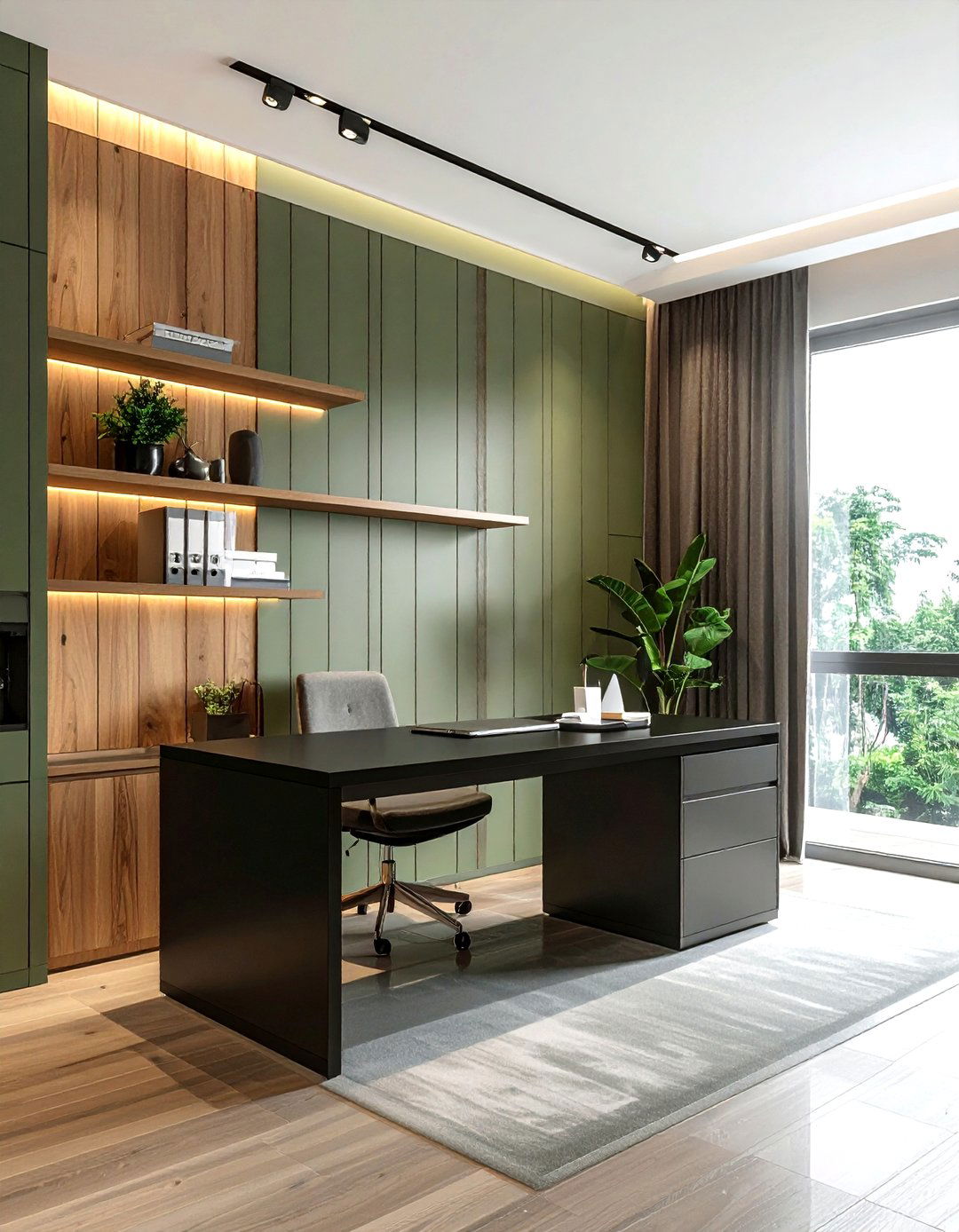 Home office backdrop - 30 beadboard ideas