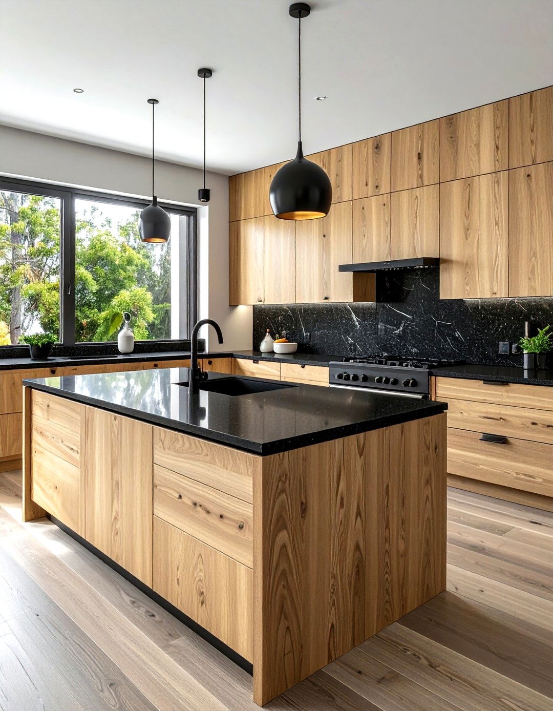 Honed black granite counters - 30 kitchen character ideas