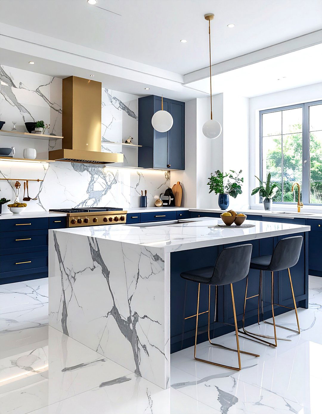 Honed marble tile - 30 Lonny decor ideas