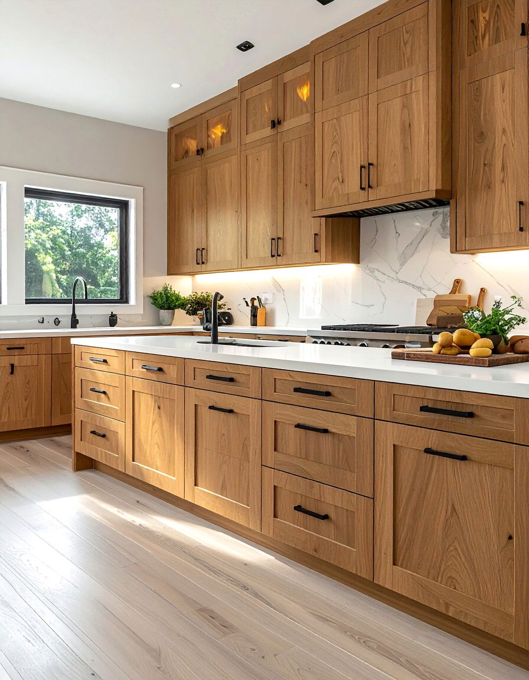 Honey Oak Kitchen Cabinets - 30 oak kitchen cabinet ideas