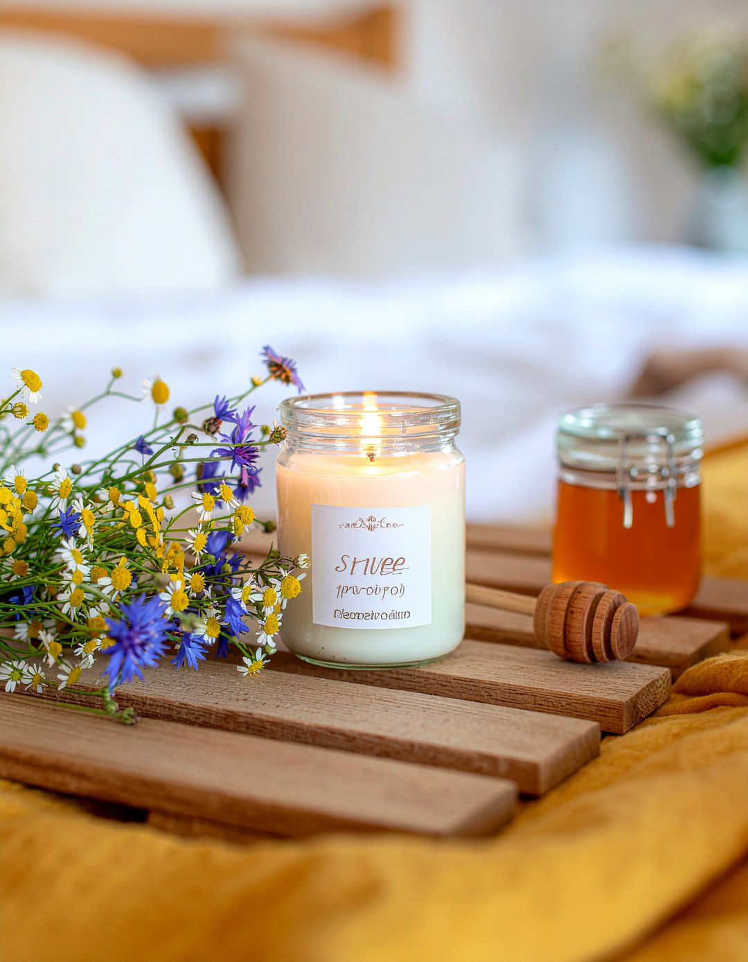 Honey candle - 30 bedroom scented candles