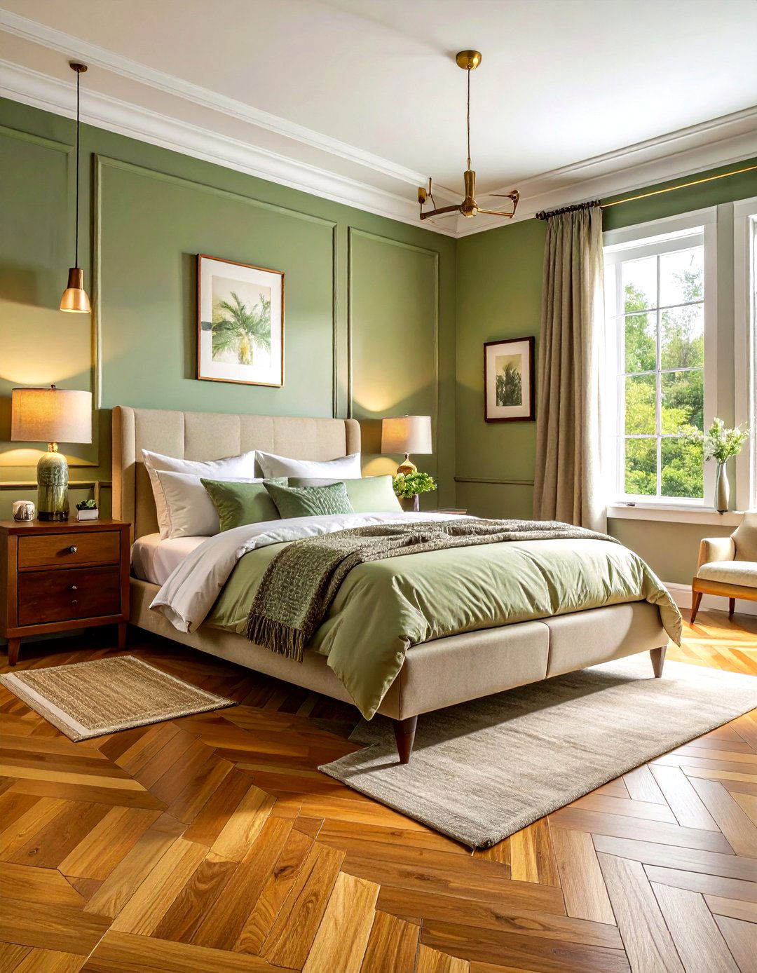 Honey maple hardwood - 30 bedroom floor design ideas