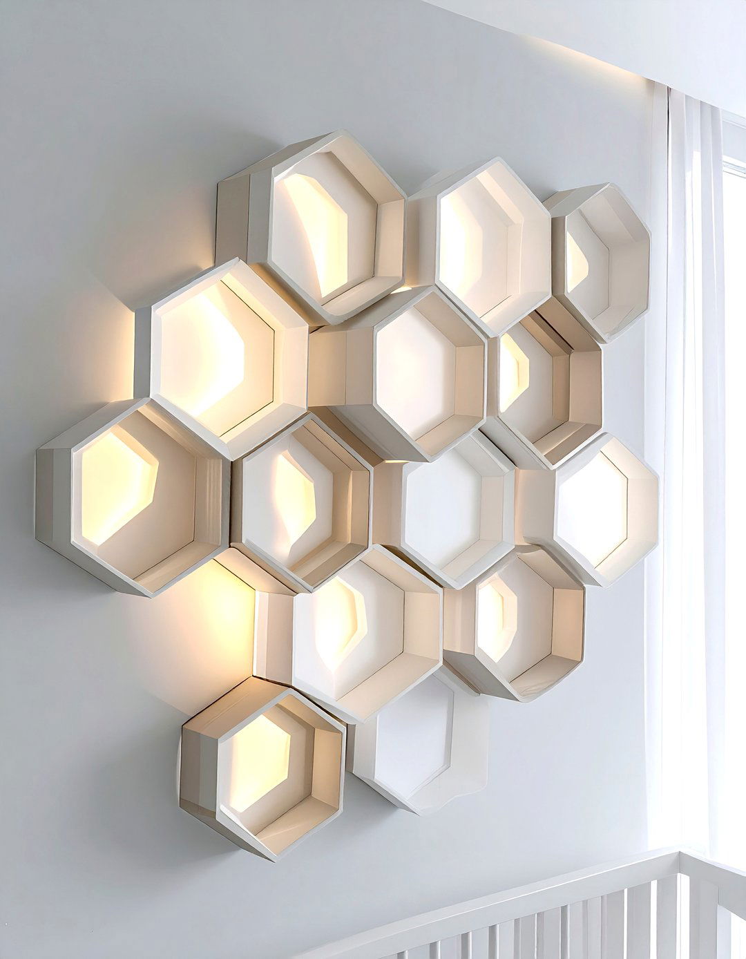 Honeycomb nursery wall light - 30 nursery lighting ideas