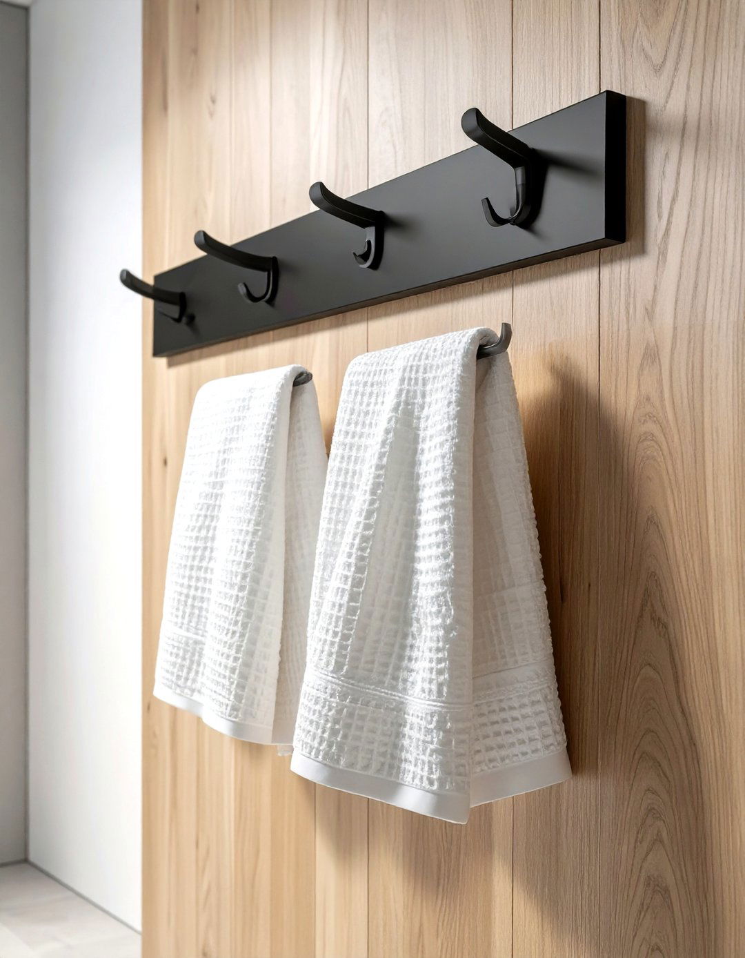 Hook rail - 30 bathroom space-saving ideas