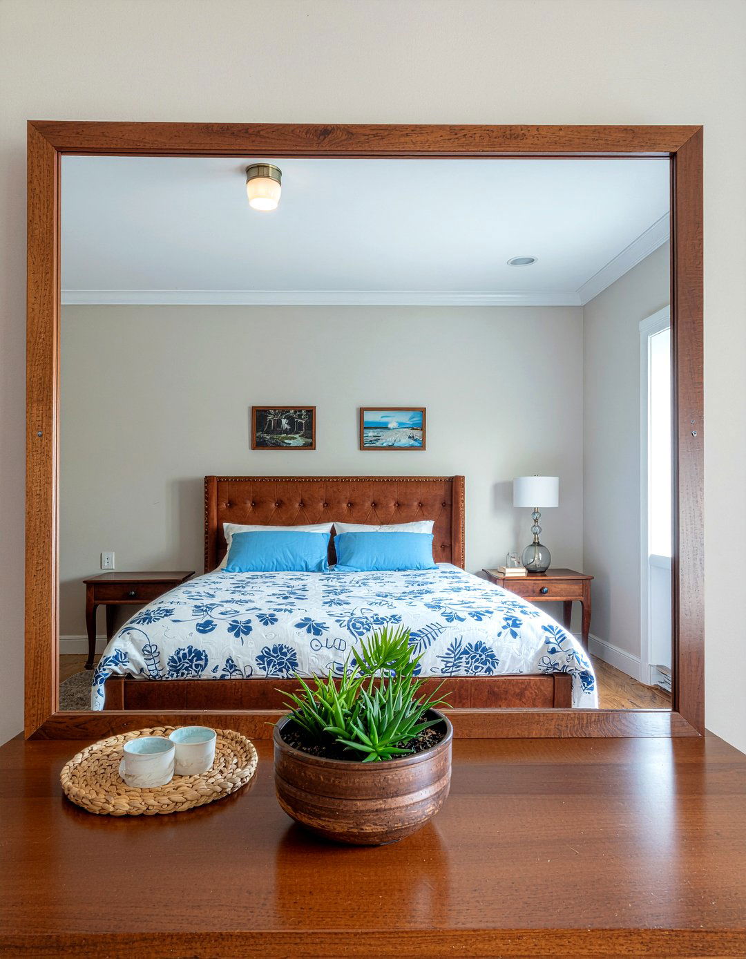 Horizontal Mirror Above Dresser - 30 bedroom mirrors