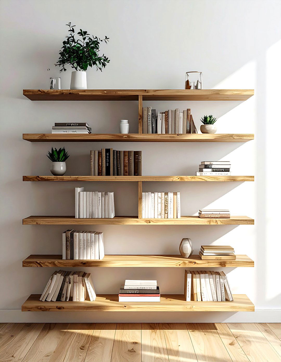 Horizontal Stacked Bookshelf - 30 living room book displays