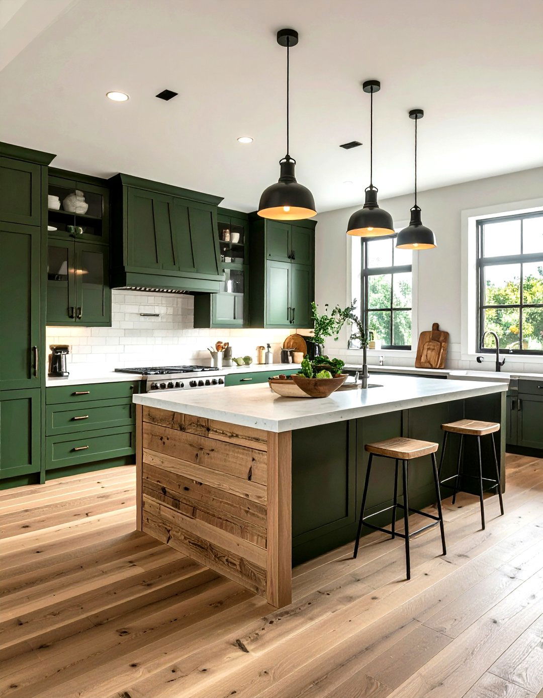 Horizontal Wood Planks - 30 kitchen wood wall ideas