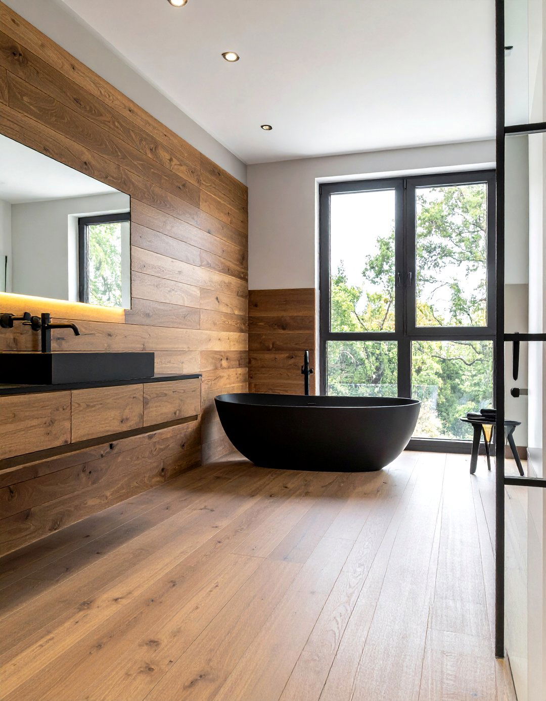 Horizontal Wood Wainscoting - 30 bathroom wainscoting ideas