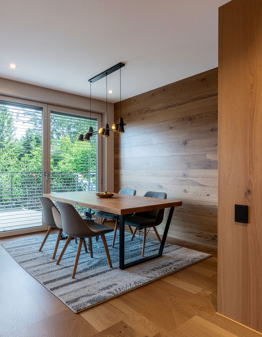 Horizontal Wood Wall Paneling - 30 prairie dining room ideas