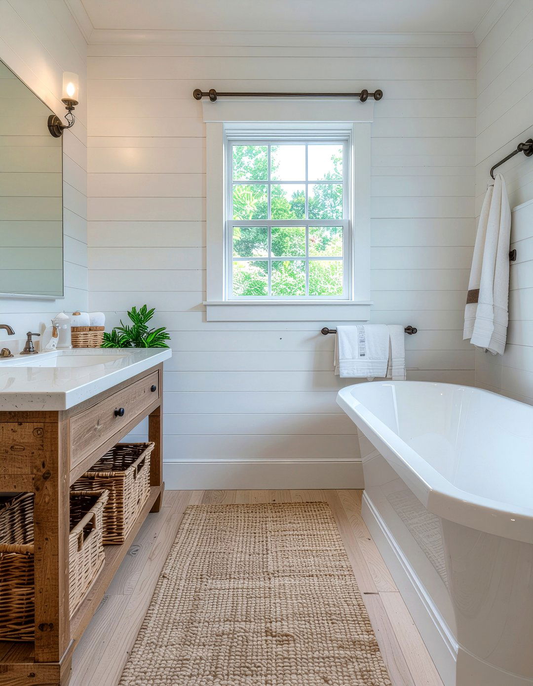 Horizontal shiplap bathroom - 30 bathroom shiplap ideas