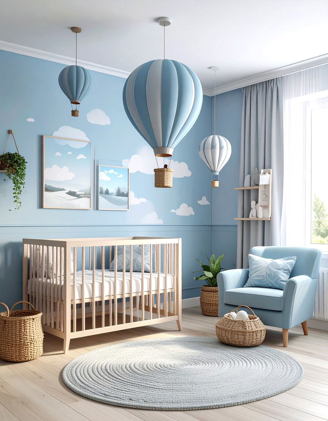 Hot Air Balloon Nursery - 30 nursery decor ideas