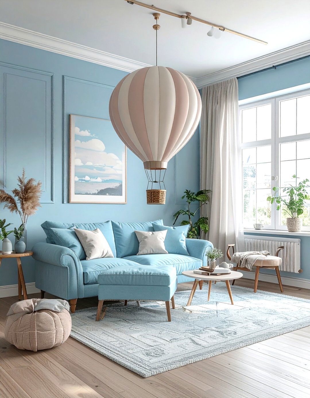 Hot Air Balloon - 30 travel themed living room ideas