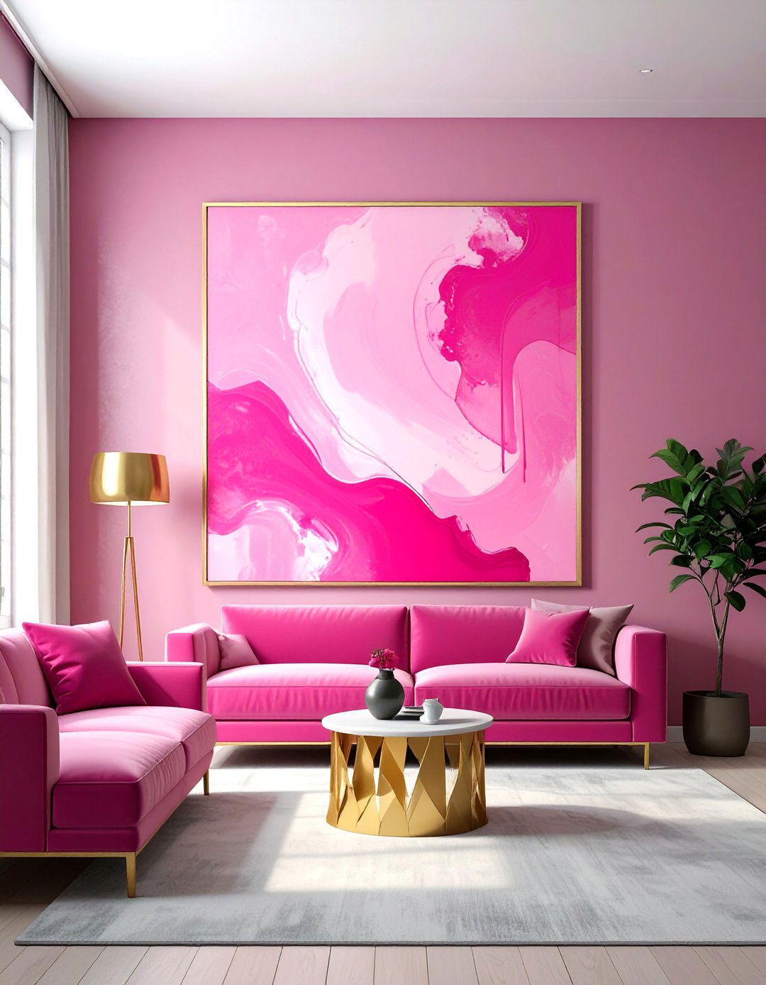 Hot Pink Art Print - 30 hot pink decor ideas